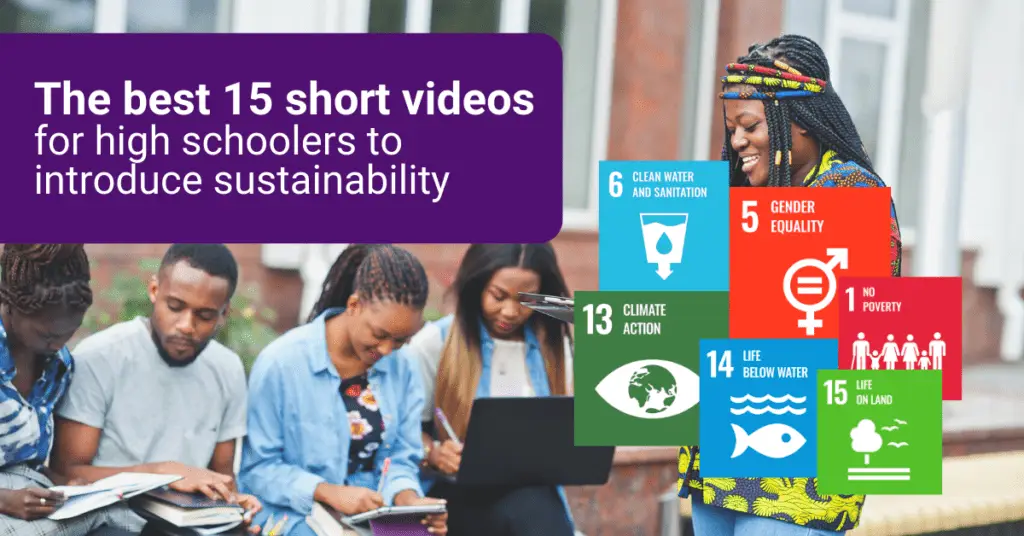 High school students learning about sustainability and SDGs