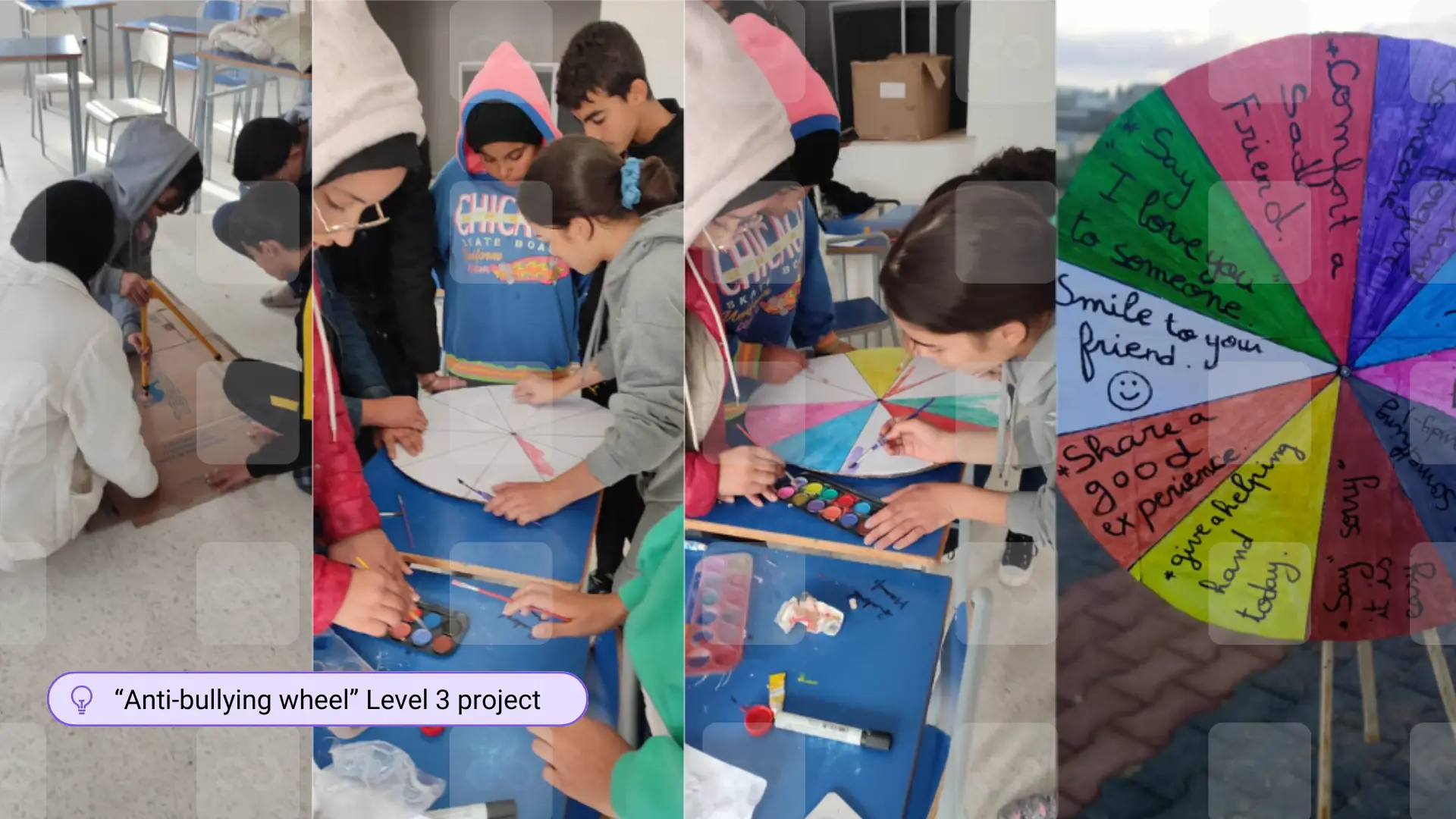 Teachers and students participating in global education initiative
