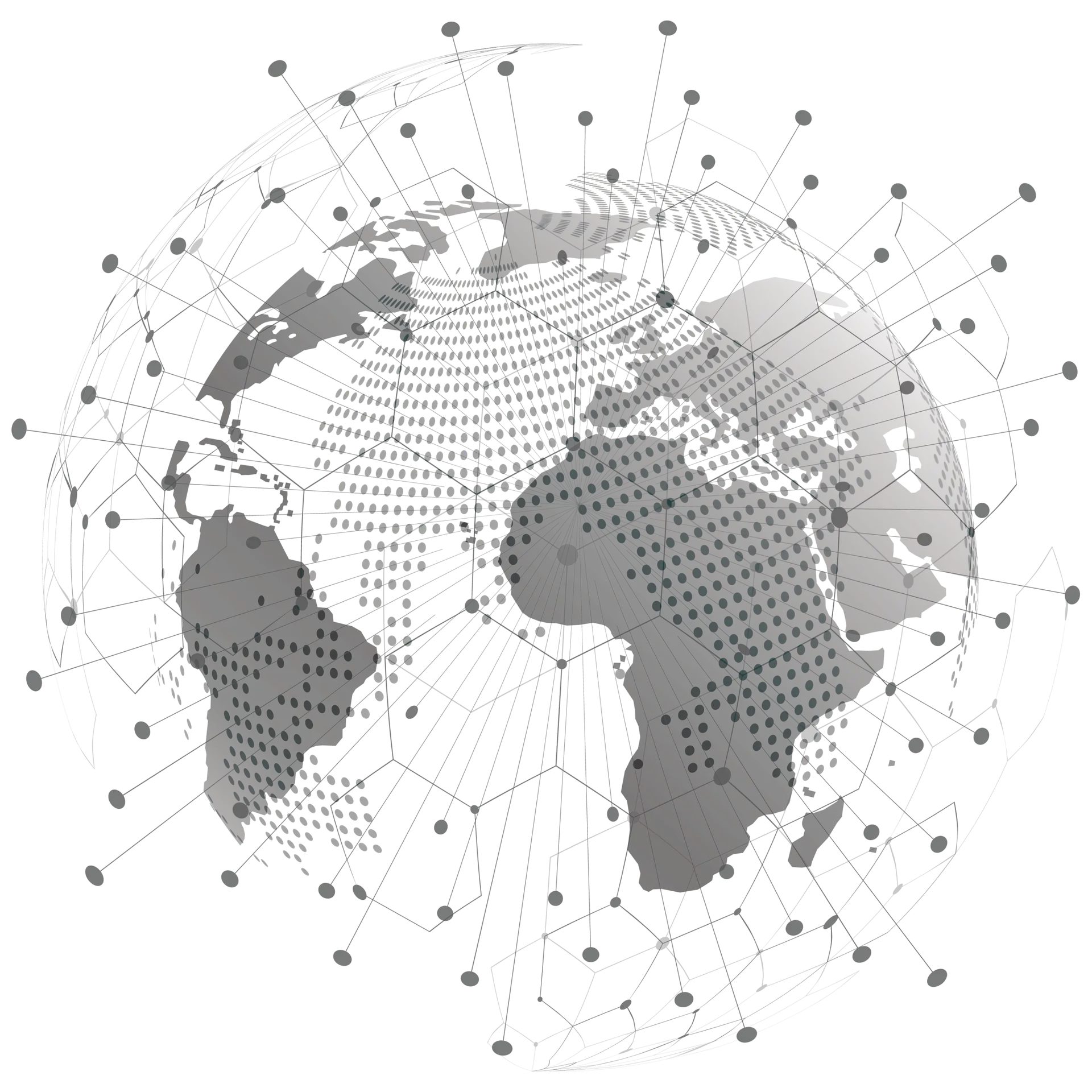 an image of the world with a network