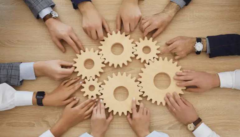 Implementation Collaboration Stock phot