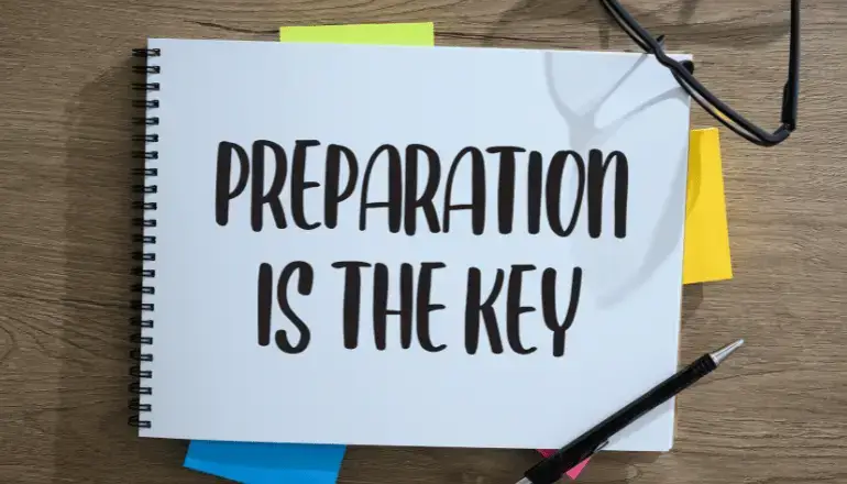 Preparation is key stock