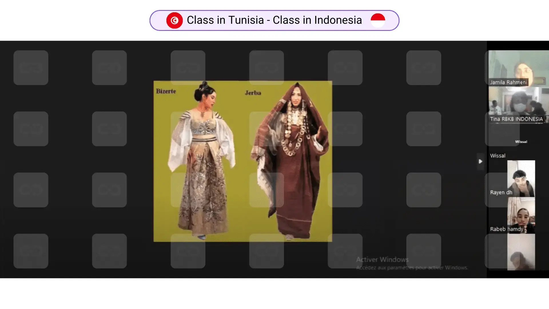 Class in Tunisia & Class in Indonesia
