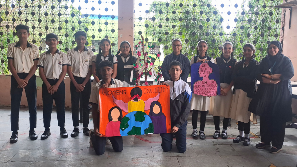 Story Womens Equality Day—When Students Became Advocates for Change Student Age Range 10–15 years old What the Project Was About Teacher Jhansi from India had an idea. Instead of just teaching