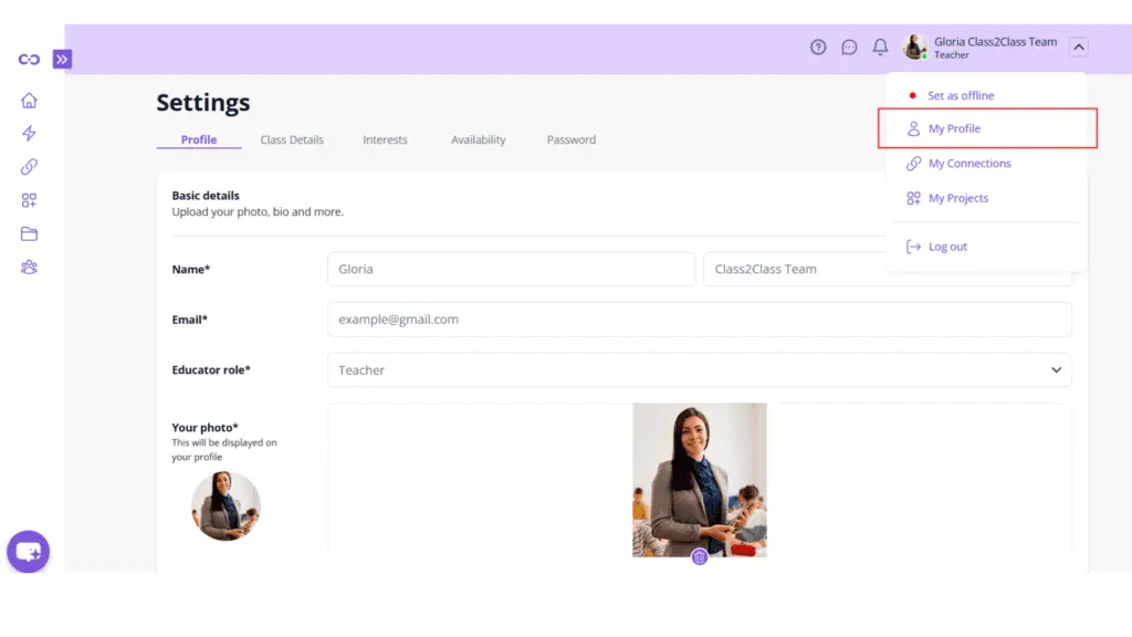 First Steps to Getting Started with Class2Class.org