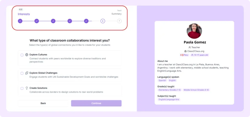 Complete your profile