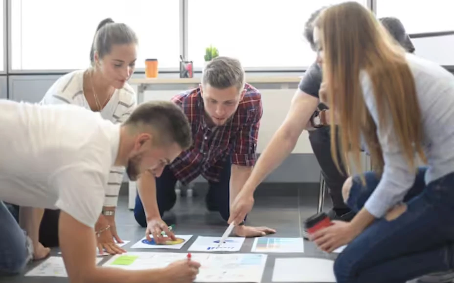 Youth-Led Solutions for a Better World — students collaborating on design-thinking solutions for International Youth Day